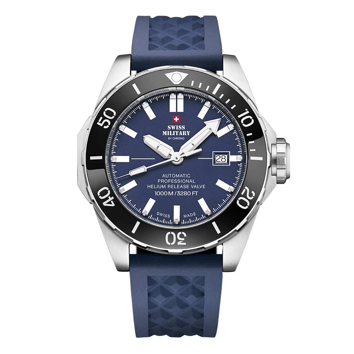 MONTRE SWISS MILITARY HOMME AUTO SILICONE